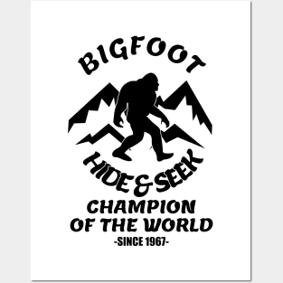 Bigfoot Hide and Seek Champion of the World Posters and Art